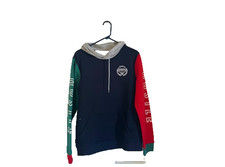 Brooklyn Cloth Mfg Co. "Hustle" Blue Hoodie/Hooded Sweatshirt - Size Medium