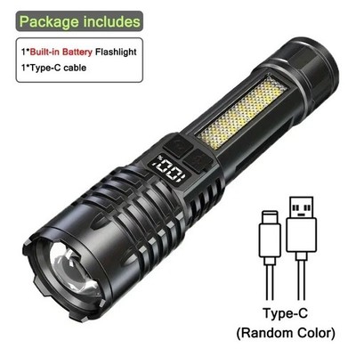 990000000 Lumen leistungsstarke superhelle Taschenlampe LED wiederaufladbare Taschenlampe Lampe