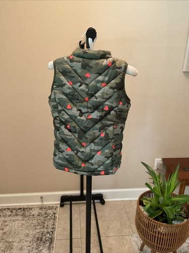 Gap Kids Puffy Vest With Hearts Size L - Picture 4 of 5