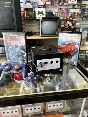 Nintendo GameCube With One Controller And Resident Evil 4 And Need For Speed Un