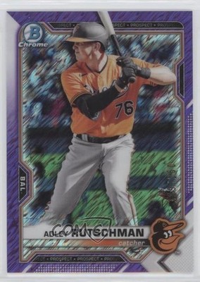 2021 Bowman Chrome Prospects Purple Shimmer Refractor /250 Adley Rutschman 2qw