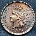 1904 Indian Head Cent 1c High Grade UNC UNCIRCULATED Toned #97089