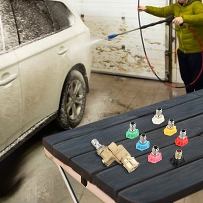 #ad #ad 7 Nozzle Spray Tips and Pivot Coupler for Professional Pressure Washer Use AU $40.40