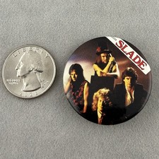 Vintage 1984 Slade Album Cover Rock Band 1.5" Round Pinback Button #61118