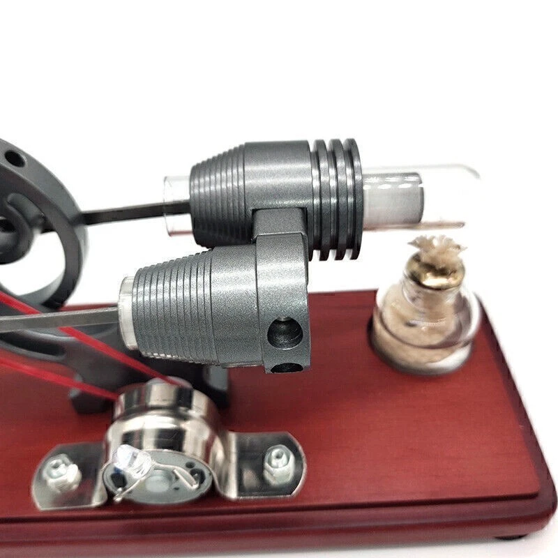 Hot Air Stirling Engine Model Generator Motor Physics Steam Power Education Toy - Image 3 of 4