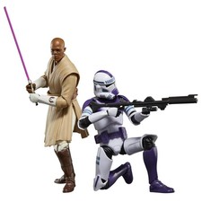 STAR WARS The Black Series Mace Windu  187th Legion Clone Trooper 6-Inch Scal...