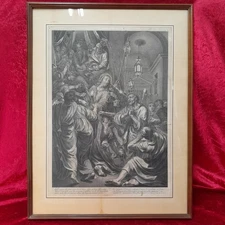 C-1709. Grégoire Huret (1606-1670). Plate IX: Pedro Denies Jesus. 1664.