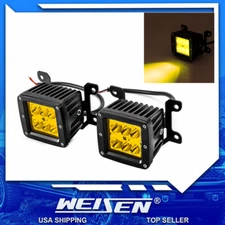 WEISEN (24W*2) Bumper Fog Light Lamp Kit For 2019-2024 Ram 2500 3500 Big Horn