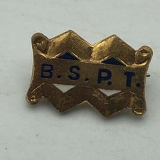 Antique BSPT Cook County Elgin Illinois Unknown Lapel Pin Vintage Help B1