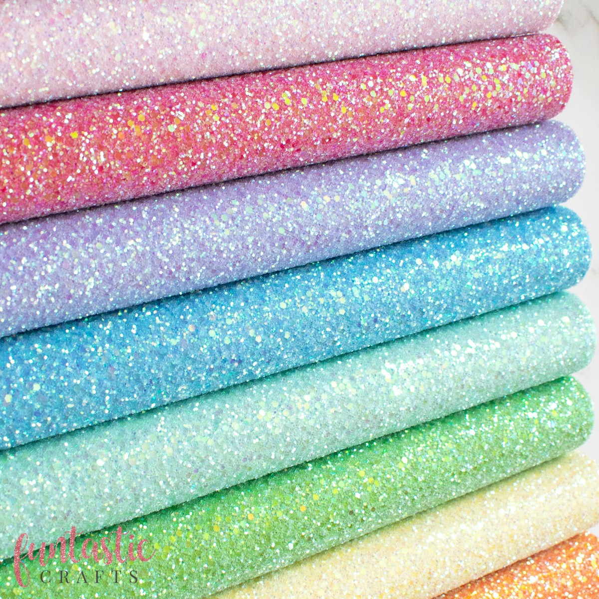 Iridescent Chunky Glitter Fabric A4 Sheets - Premium Quality Crafts \u0026 Bows  Neons | eBay, image size:1200x1200