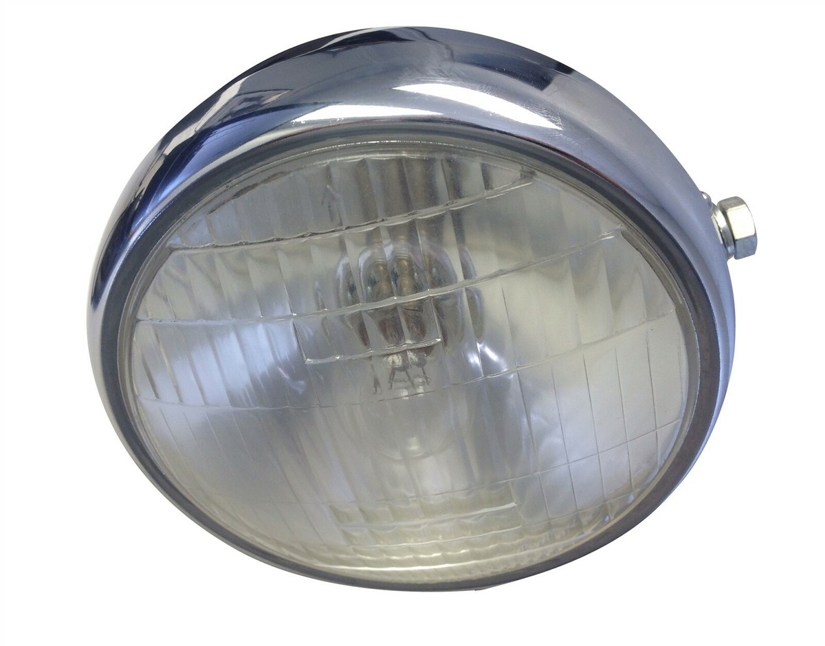 NEW! Chrome Headlamp for Sealed 6V 4020 Headlight Shell