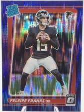 2021 Panini Donruss Optic Rated Rookie Feleipe Franks RC Purple Shock Prizm #299