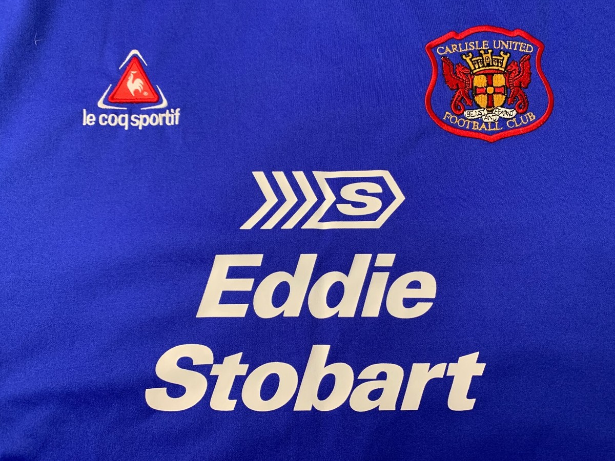 Maillot Vintage Carlisle United Domicile 2005-2007, Le Coq Sportif, Taille XL, Bleu/Blanc/Rouge