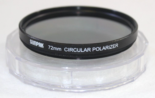 72mm SUNPAK Circular Polarizer In Plastic Case ~ Camera Filter Lens - Picture 12 of 12