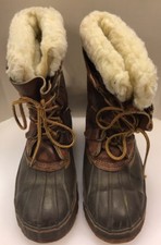 RICO Men 7 M Duck Boots Steel Toe Waterproof Winter Snow Hunting Leather Rubber
