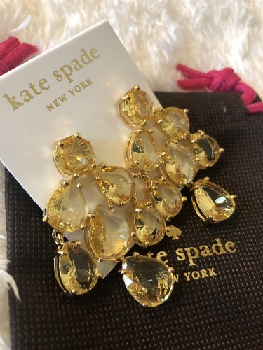 Auth. Kate Spade New York Kronleuchter Tropfen Ohrstecker (weiß cremefarbengold) KS - Bild 6 von 12
