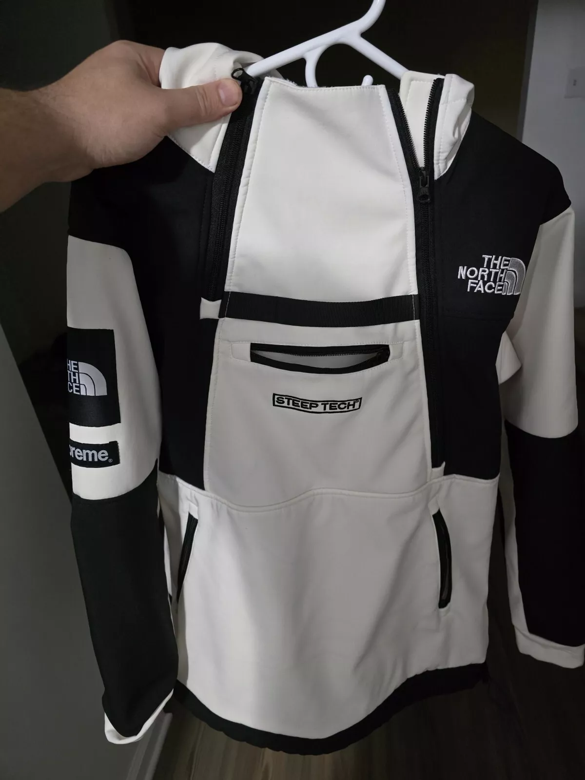 Veste à capuche polaire Supreme x The North Face Steep Tech taille XL extra large