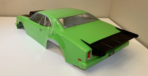 Team Associated DR10 Drag Race Body Factory Painted Green Matte Black hood - Picture 4 of 6