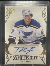2022-23 Upper Deck SPx Torey Krug Whiteout Auto #WO-TK