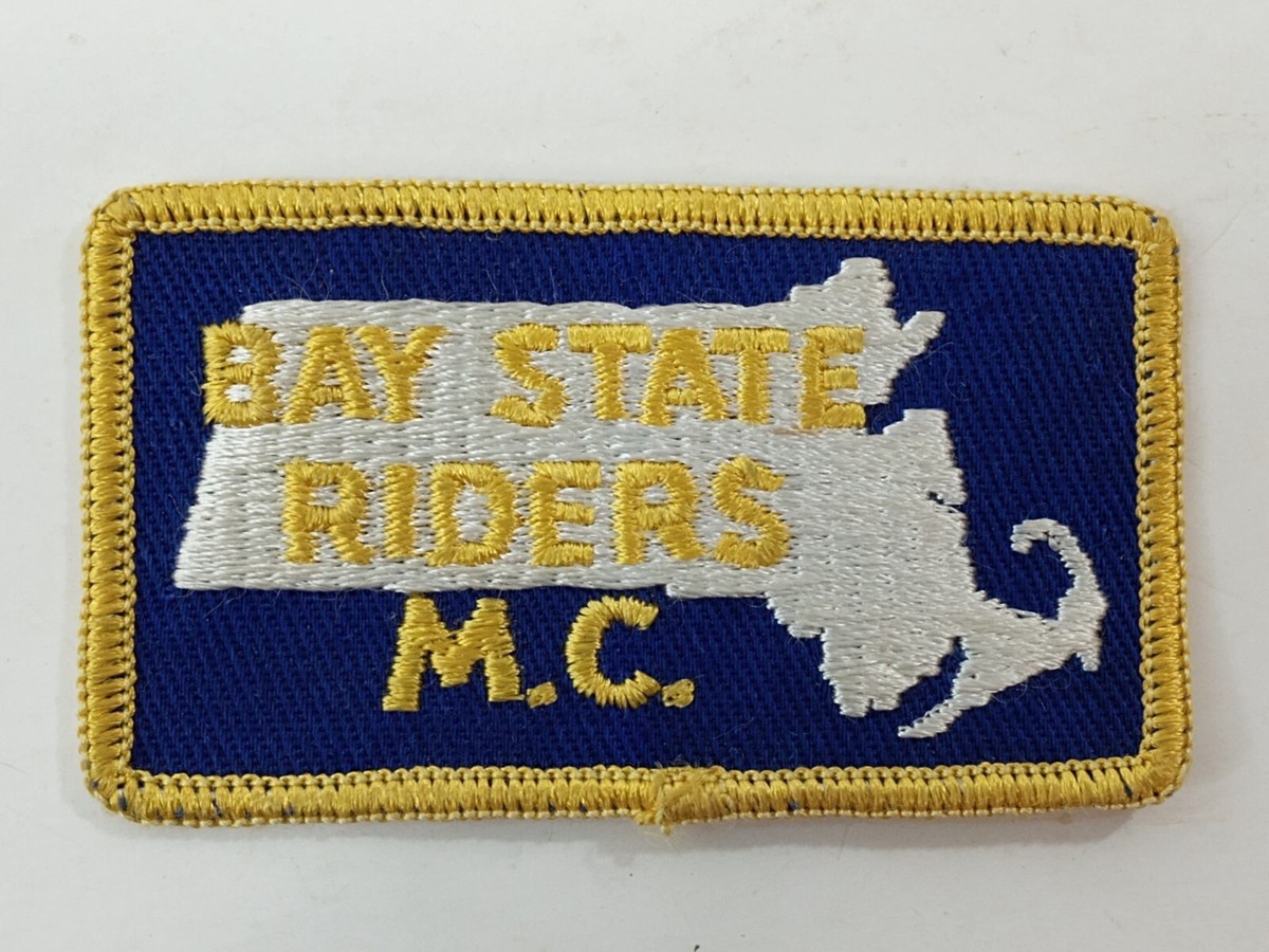 Vintage Bay State Riders Motorcycle Club Gang Biker Patch 