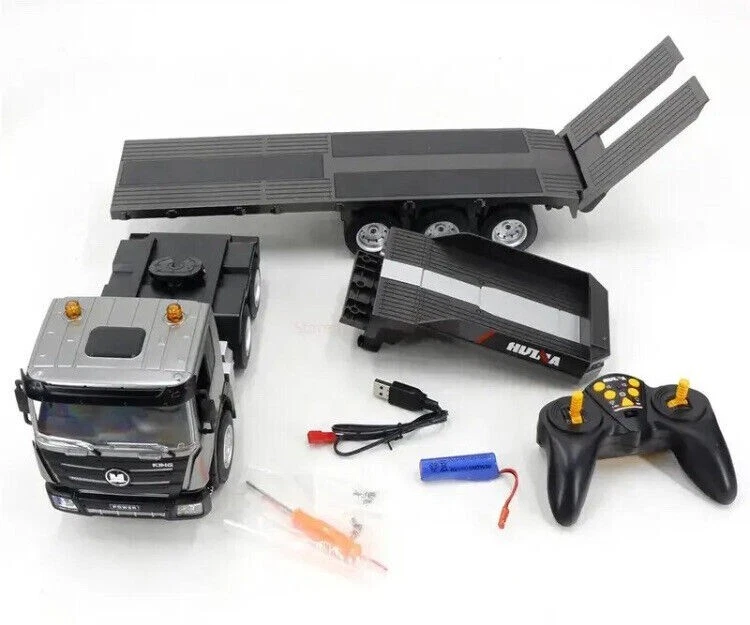 Huina 1318 Camion Radiocomandato a pianale ribassato Scala 1:24 2.4Ghz - Immagine 3 di 4
