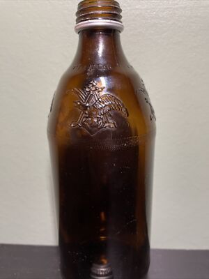 バドワイザー　アメリカ1970年代 Vintage Budweiser Embossed Beer Bottle W/ Original Twist Top EMPTY