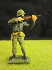 54mm World War Two US Soldier Firing M1 Carbine #2 Matte