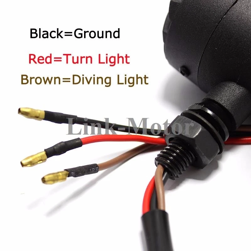 4x Black Front Rear Motorcycle Bobber Cafe Racer ATV Turn Signal Indicator Light - Image 3 of 4