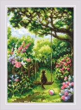 Riolis Counted Cross Stitch Kit Garden Swing R2114