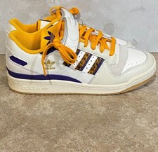 Size 9.5 adidas Forum 84 Low Lakers Snakeskin New in original box