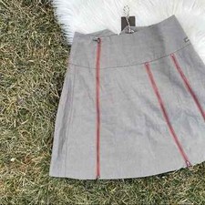 Matilda Jane zipper a-line brown skirt NWT medium