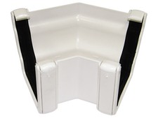 Floplast Guttering RAN4WH 110mm Niagara Ogee - 135* External Angle - White