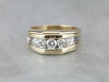 Mens Party Wear Simulated Diamond 925 Sterling Silver Anniversary Gift Band Ring