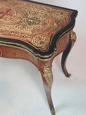 CONSOLLE - TAVOLO DA GIOCO BOULLE INTARSIATO NAPOLEONE III
