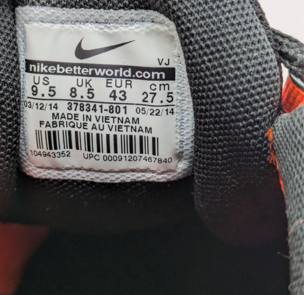 Nike Shox NZ Leather Running Shoes Sneakers Orange Crimson