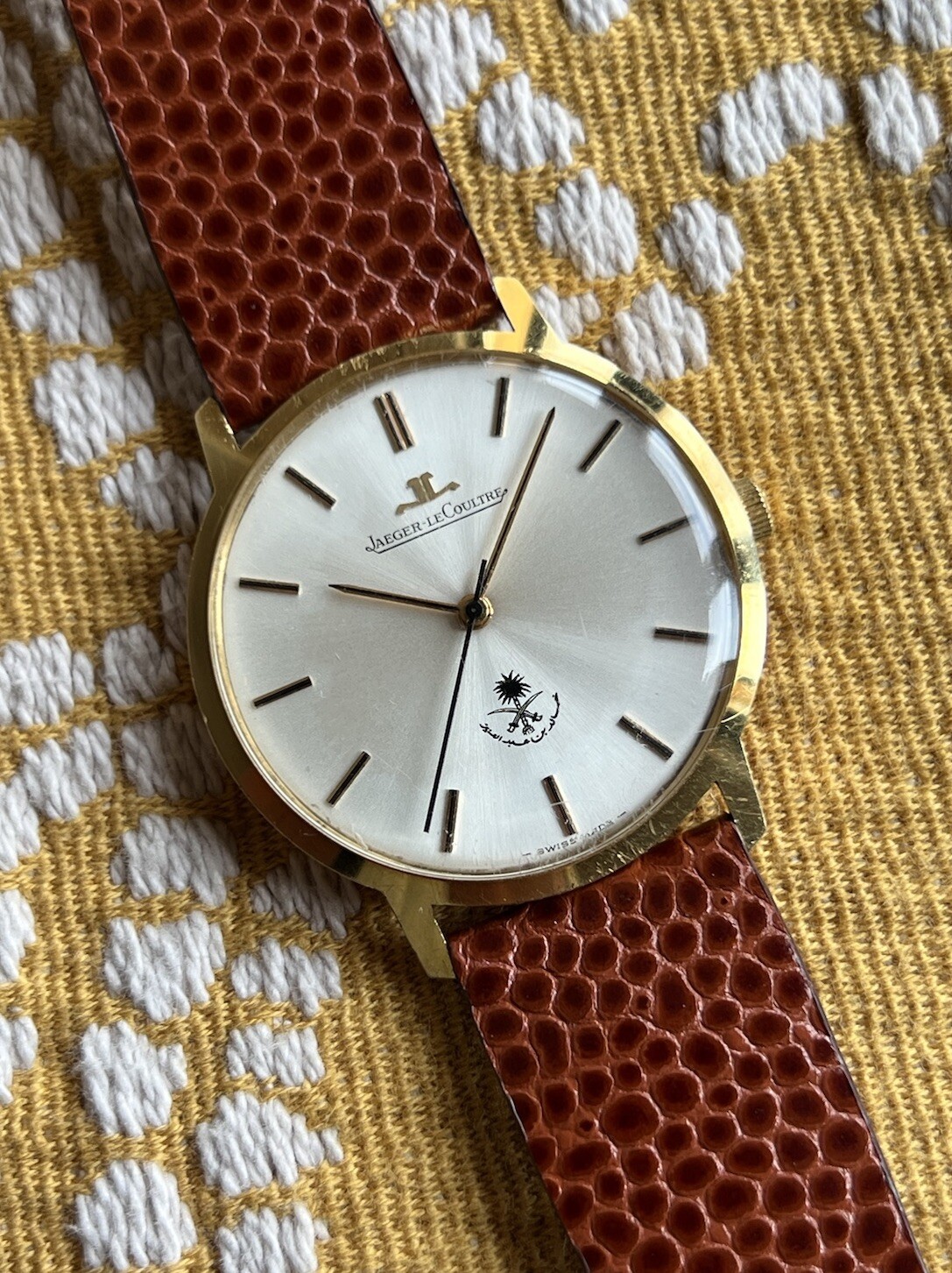 Jaeger Lecoultre 18k Saudi Arabian King Khalid Bin Abdul Aziz Solid Gold Manual