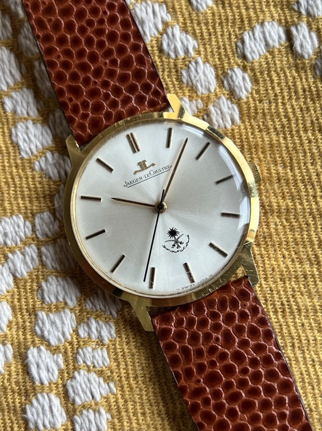 Jaeger LeCoultre — Jaeger Lecoultre 18k Saudi Arabian King Khalid Bin Abdul Aziz Solid Gold Manual