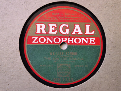 BON TON RASCALS - We Like School / Childhood Memories 78 rpm disc