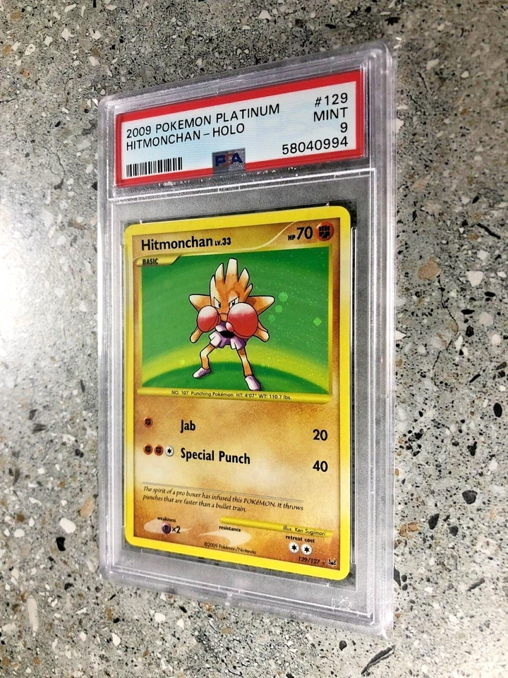 Pokemon TCG Cards Hitmonchan 129/127 Platinum Secret Rare PSA 9 MINT - Image 4 of 4