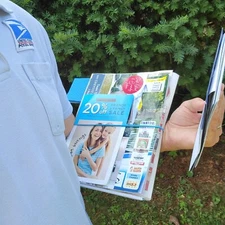 Third Hand Arm Board Flats Magazine Paper Holder USPS City Mail Carrier Delivery