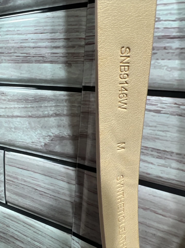 BKE Hebilla Mujer M Cinturón Rosa Oro Hebilla Delgado Ajustable Retro Boho Nuevo Con Etiquetas Foto 4 de 4