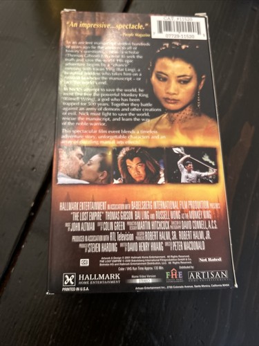 The Lost Empire (2001) The Monkey King VHS TV Mini Series Thomas Gibson - Picture 2 of 3
