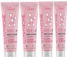 04 x Venature Glutathione 50X Tone Up Lotion SPF 50+ PA+++ 150ml Hydrating Care