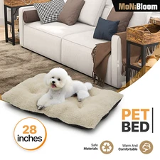 Rectangle Pet Cat Bed Self Warming Winter Plush Cushion Sleeping Bed Ultra Soft