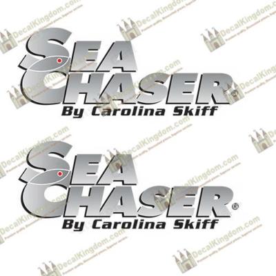 Sea Chaser by Carolina Skiff Boat Decals - Set of 2 Marine 