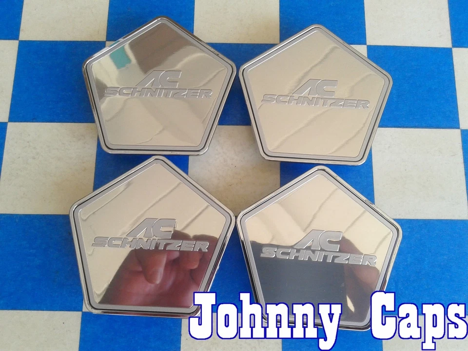 Tapa central cromada para ruedas AC SCHNITZER # A823 tapa central para ruedas personalizadas (JUEGO de 4) Foto 2 de 4