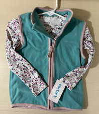 Carter's Baby Girls 2-Piece Floral Little Fleece Vest Set NWT Size 2T