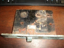 NORWALK 2277  MORTISE LOCK BRASS FACE - Parts ONLY Cracked cover-Complete lock