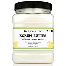 KOKUM BUTTER PREMIUM ORGANIC COLD PRESSED for SKIN BODY HAIR PURE MULTY SIZE