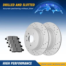 Rear Brake Rotors & Ceramic Pads For Nissan Maxima 350Z 370Z Infiniti G35 M35